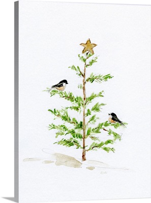 Christmas Chickadees I