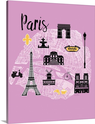 City Graphic Map - Paris