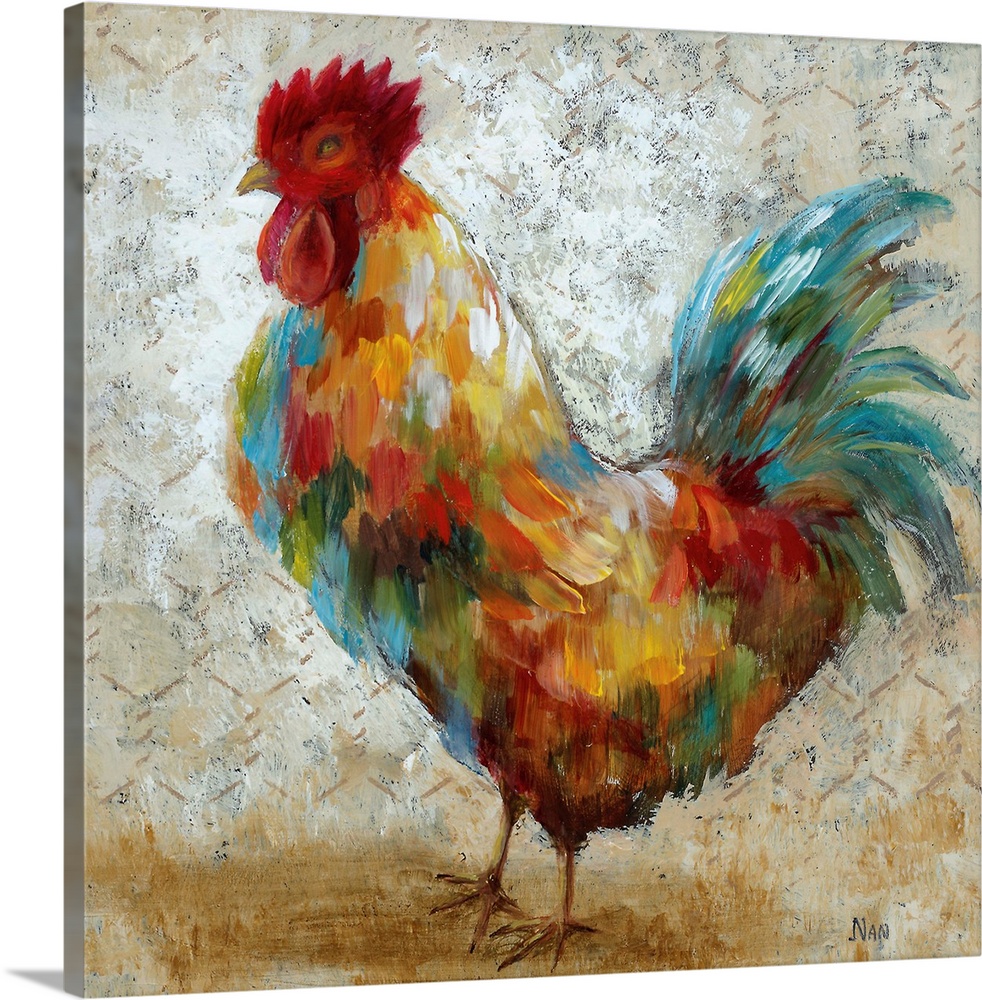terugtrekken Wees tevreden Compliment Fancy Rooster II Wall Art, Canvas Prints, Framed Prints, Wall Peels | Great  Big Canvas