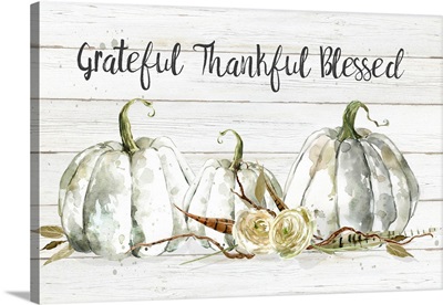 Grateful Thankful Blessed Pumpkins