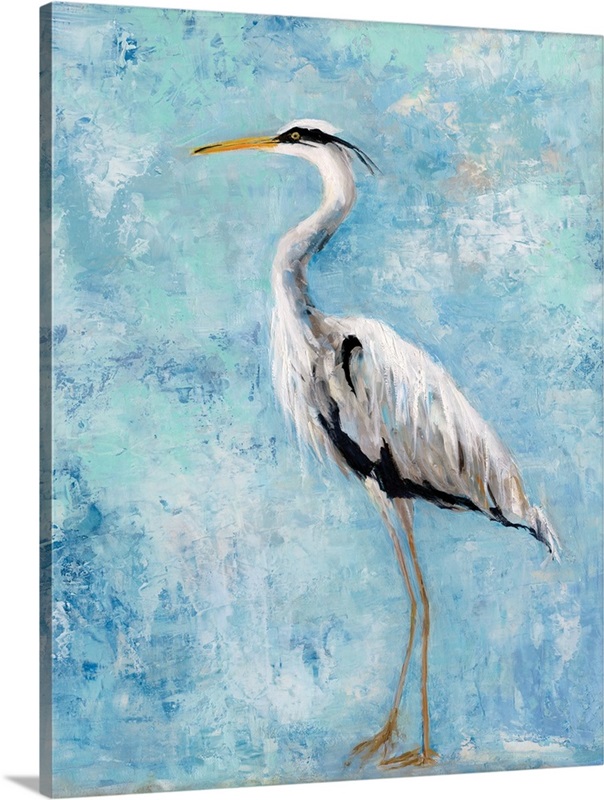 Hazy Morning Heron II Wall Art, Canvas Prints, Framed Prints, Wall ...