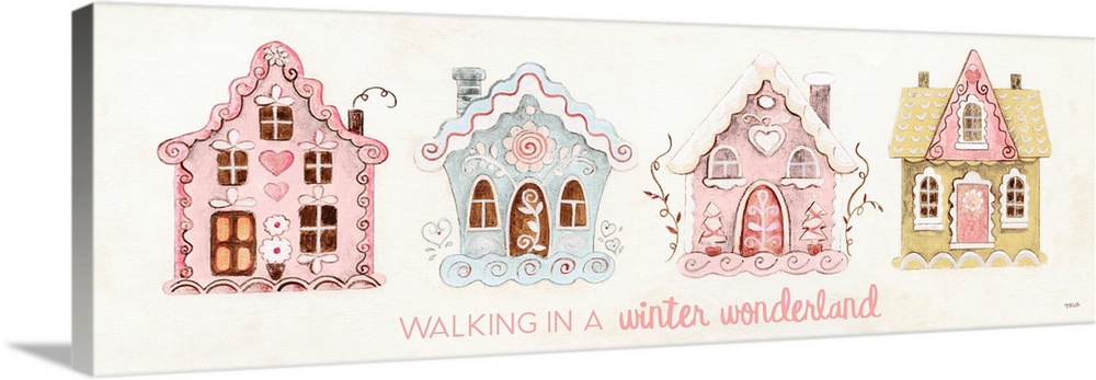 Pastel Gingerbread Houses