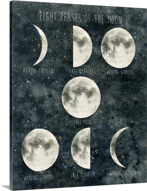 Phases of the Moon Wall Art, Canvas Prints, Framed Prints, Wall Peels ...