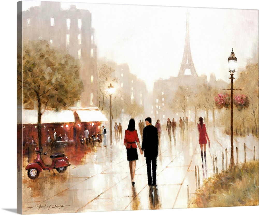 Romantic Stroll Wall Art, Canvas Prints, Framed Prints, Wall Peels ...