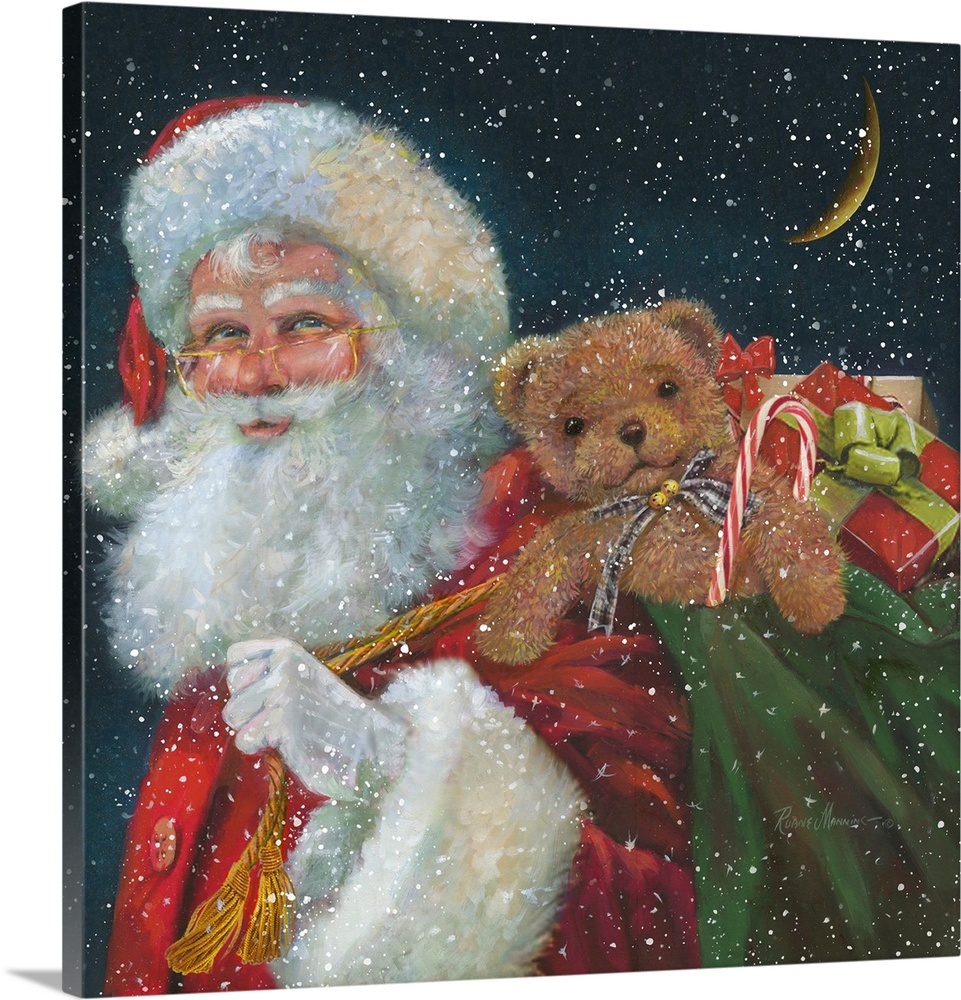 Santa Delivering Toys