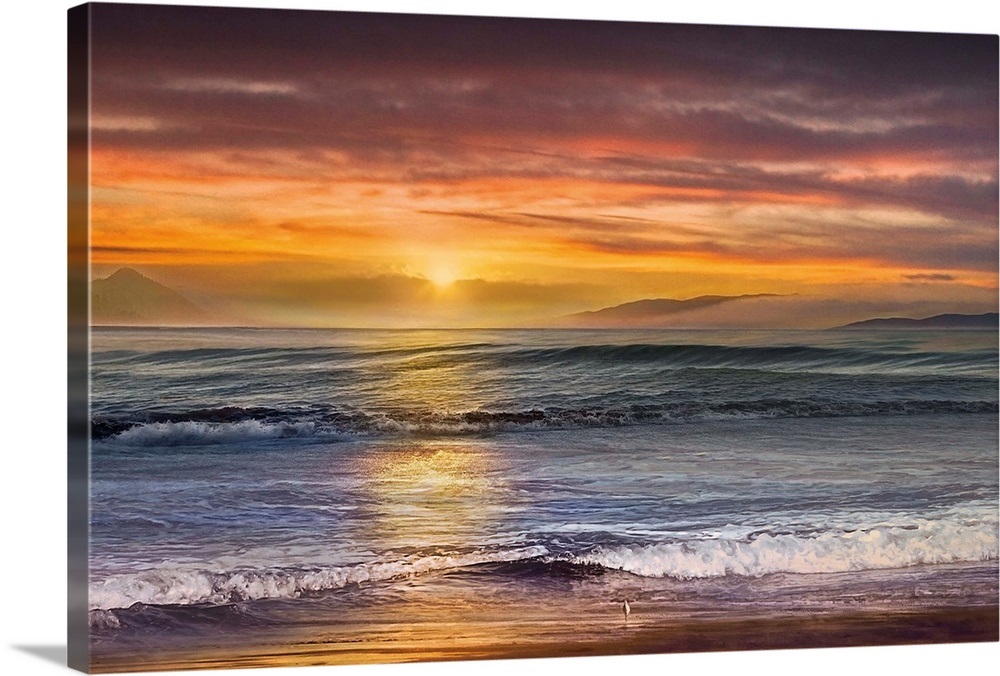 Sundown Descanso Beach Wall Art, Canvas Prints, Framed Prints, Wall