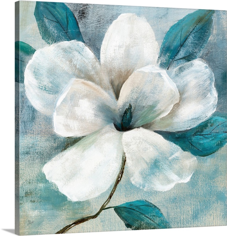 Teal Magnolia I Wall Art, Canvas Prints, Framed Prints, Wall Peels