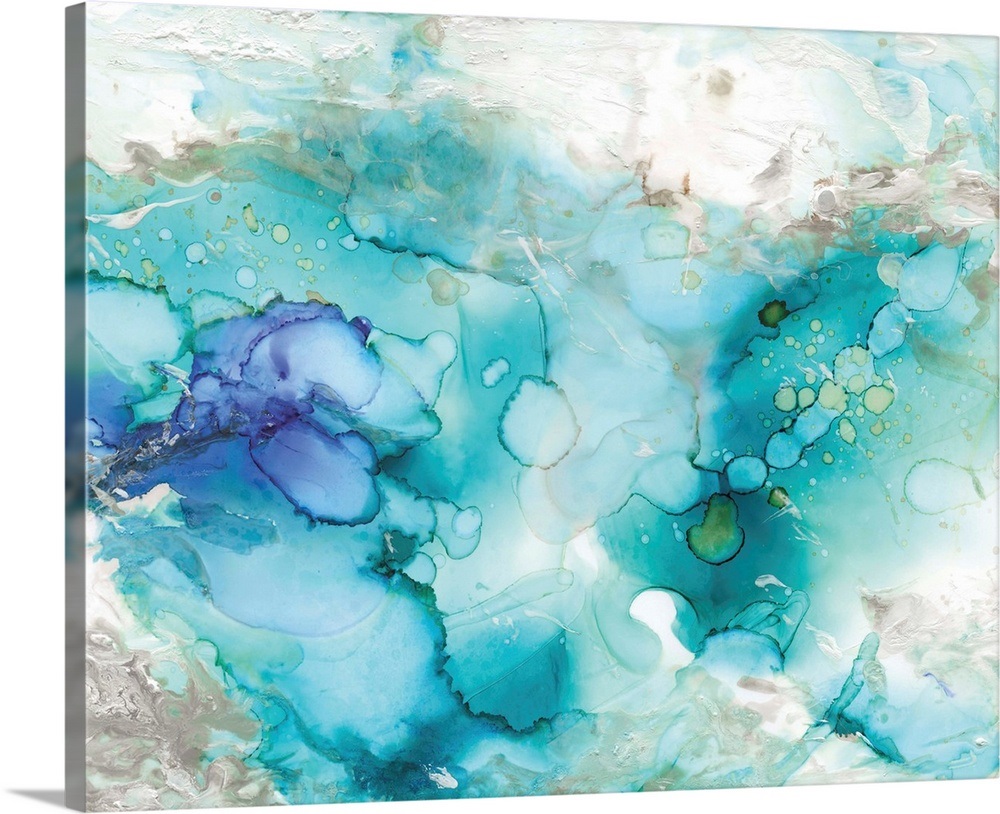 Teal Marble Wall Art, Canvas Prints, Framed Prints, Wall Peels | Great ...