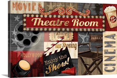 Home Theater Decor Posters Wall Art Great Big Canvas - Home Theater Room Wall Decor