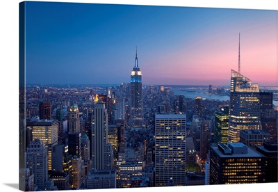 Twilight View Over Manhattan
