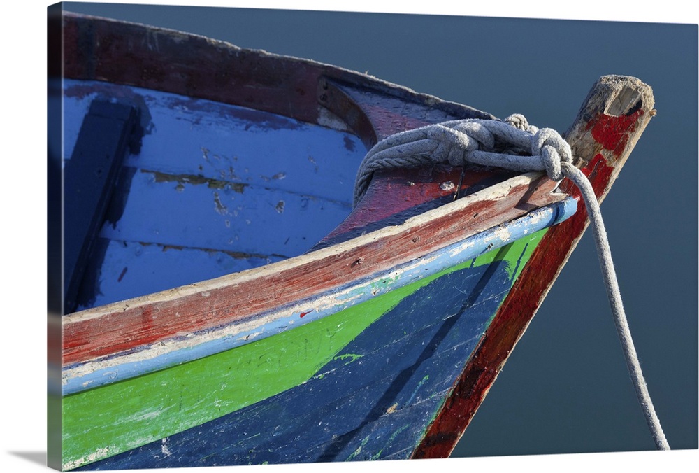 Bow detail of wooden boat, Deer Harbor, Orcas Island, Washington
