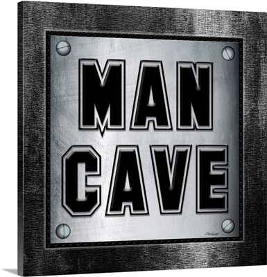Man Cave  Metal Sq