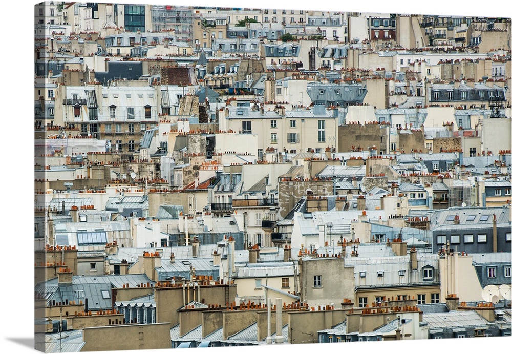View of several buildings in Paris, France.