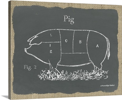 Pig on Burlap