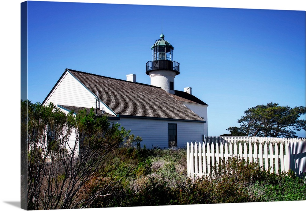 Photograph of Point Loma Lighthouse in San Diego, California.