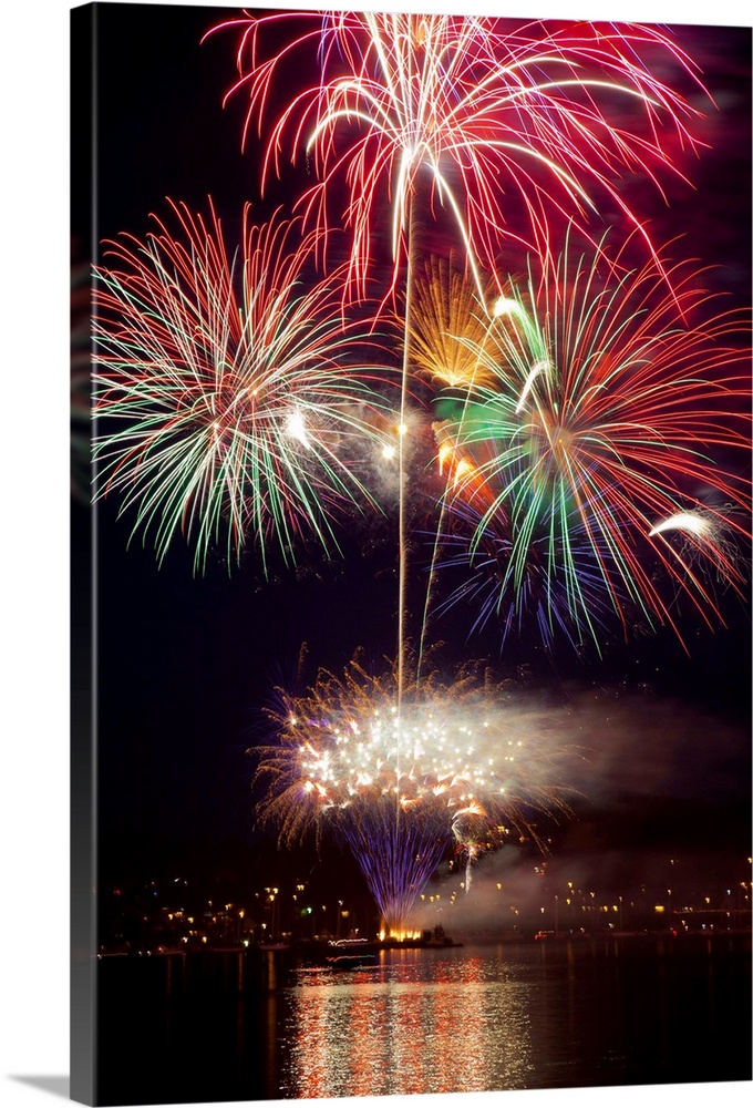 Fireworks display, Poulsbo, Washington