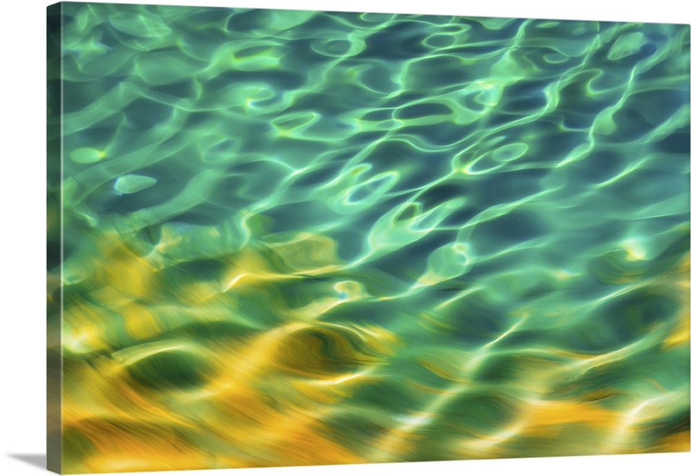 Ripples on Lower Cirque Lake - Canada, British Columbia, Rocky Mountains, East Kootenay Mountains, Talus Lodge vicinity.
