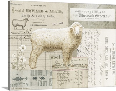 Sheep On Ephemera I