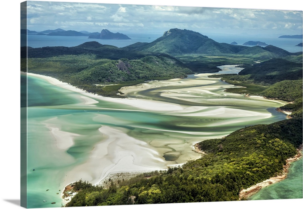 Whitsunday Island and Whitehaven Beach from Above