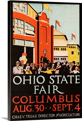 1926 Ohio State Fair Advertising Poster, Columbus