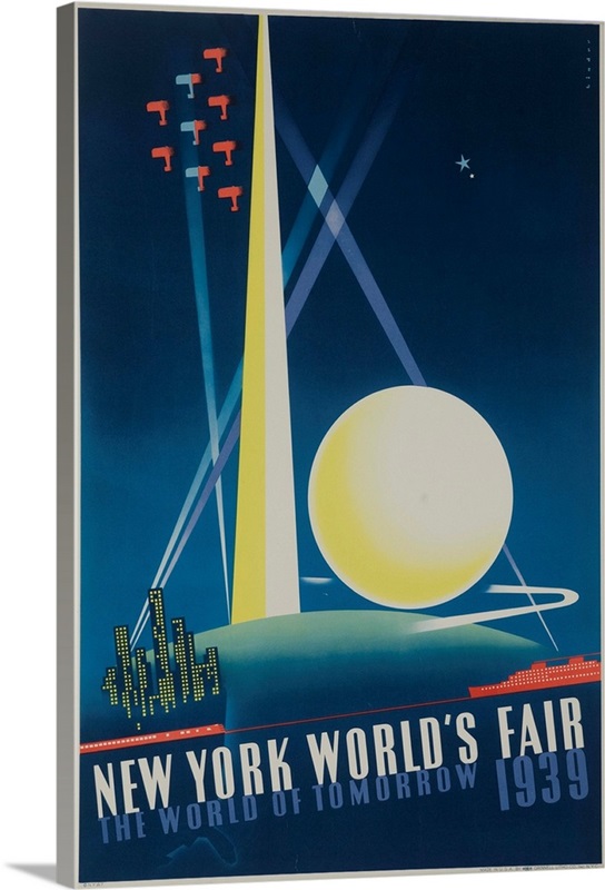 1939 New York World's Fair Poster, The World Of Tomorrow, Blue | Great ...