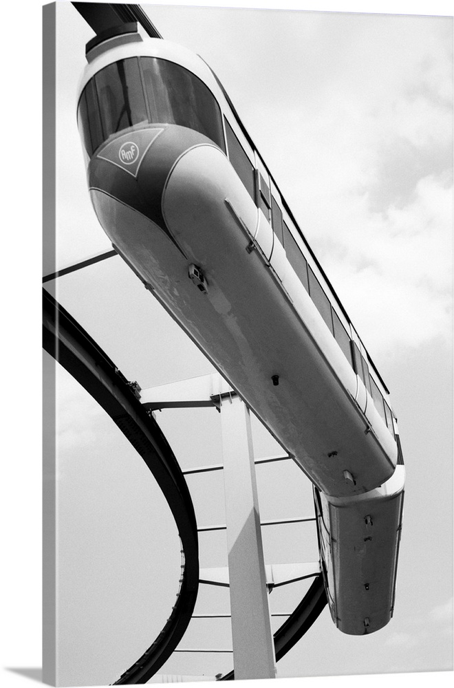 1965-New York, New York- A monorail train at the New York World's Fair.