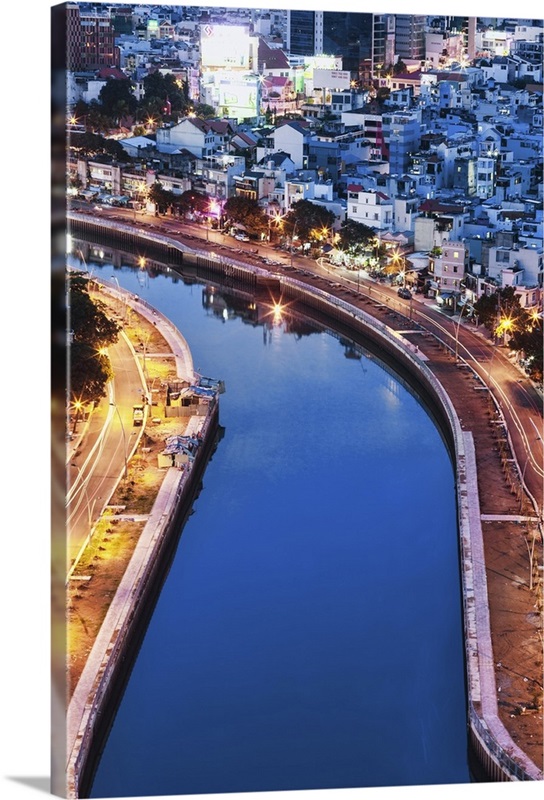 A black canal in Saigon, Vietam Wall Art, Canvas Prints, Framed Prints