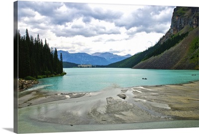 A cloudy day at Lake Louise