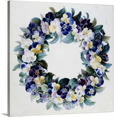 A Garland Of Pansies By Antoine Pascal