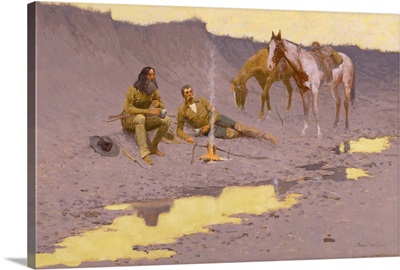 A New Year On The Cimarron By Frederic Remington