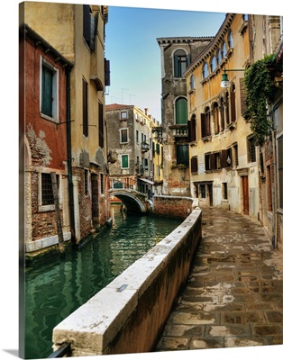 A quiet canal in Venice, Italy