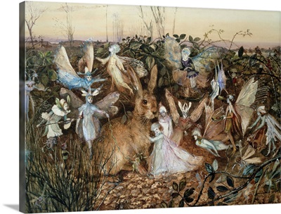 A Rabbit Among The Fairies By John Anster Fitzgerald