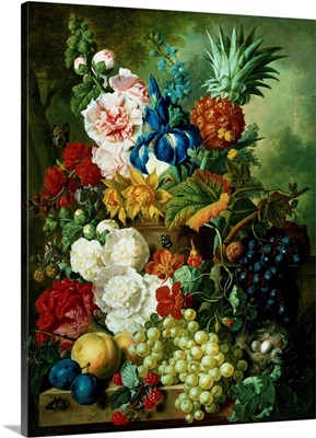 A Rich Still Life Of Summer Flowers By Jan Van Os