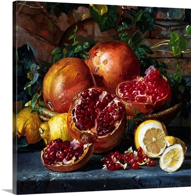 A Still Life of Pomegranates and Lemons image thumbnail