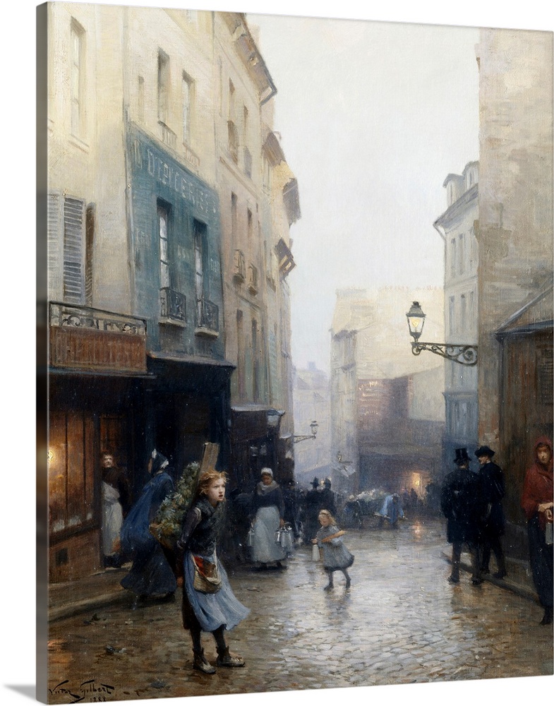 A Street Market, Paris, France