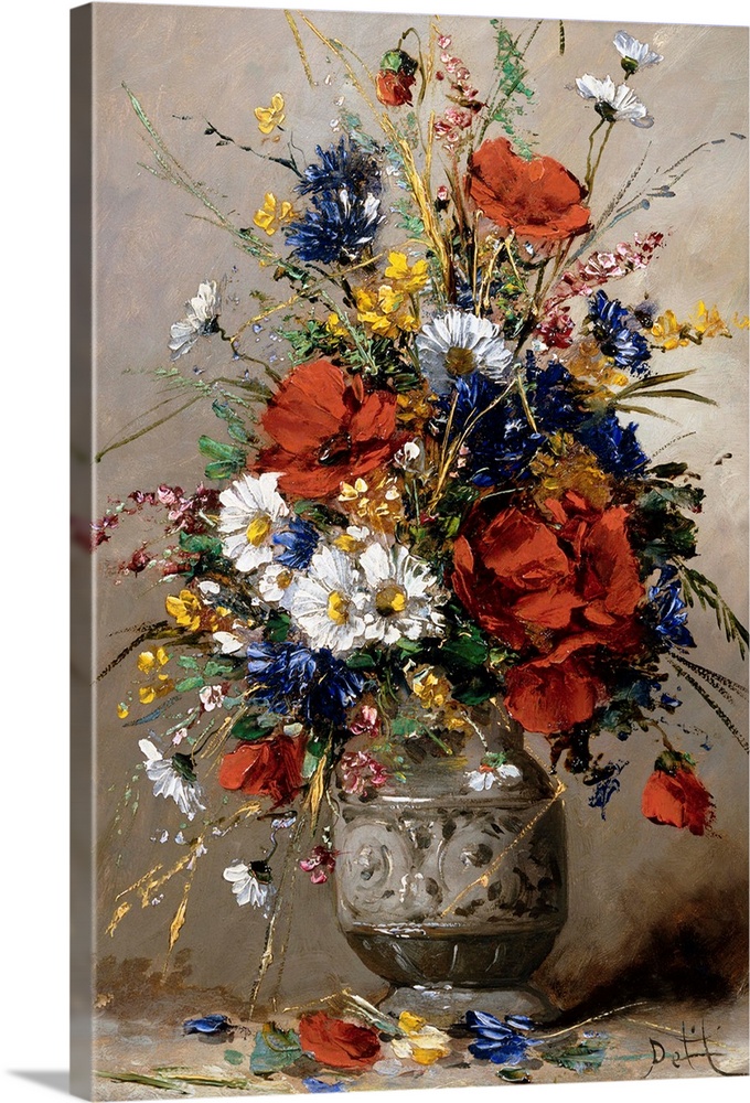 A Vase Of Summer Flowers