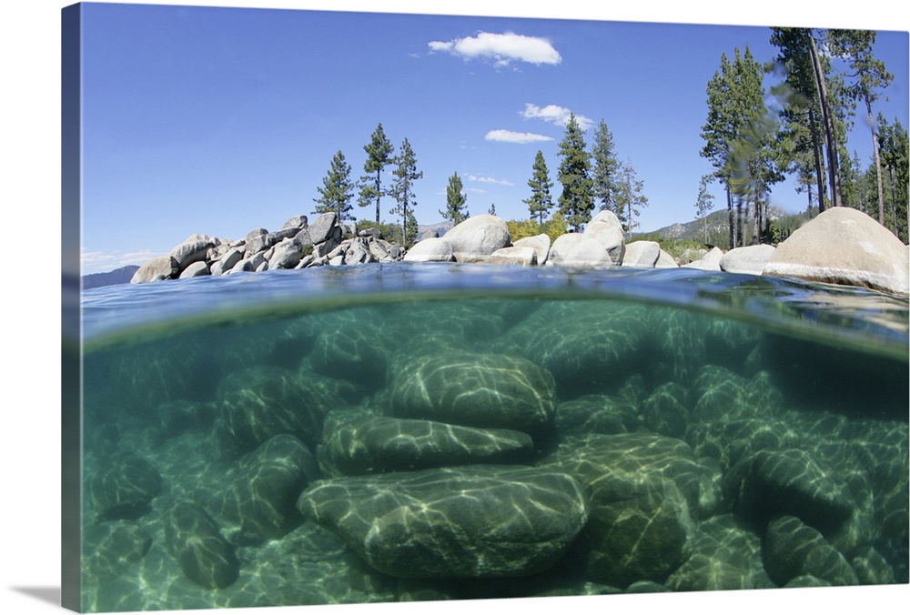 Above and below Lake Tahoe, Nevada