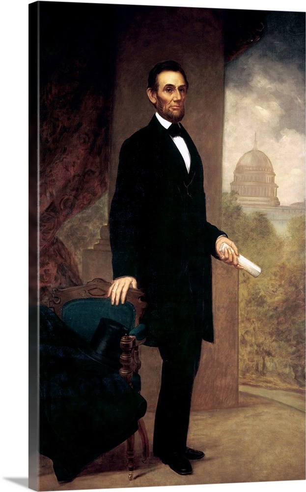 1869. Oil on canvas, 102.24 x 65.75 inches (259.7 x 167 cm). Located in the White House, Washington, DC, USA.