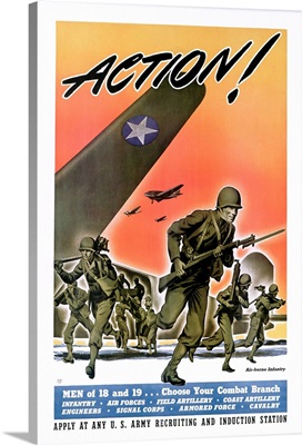 Action, Army Recruitment Poster