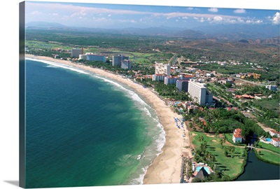 Aerial of Ixtapa Oceanfront
