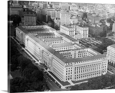 Aerial View Of Department Of Commerce, Washington, DC, 1933
