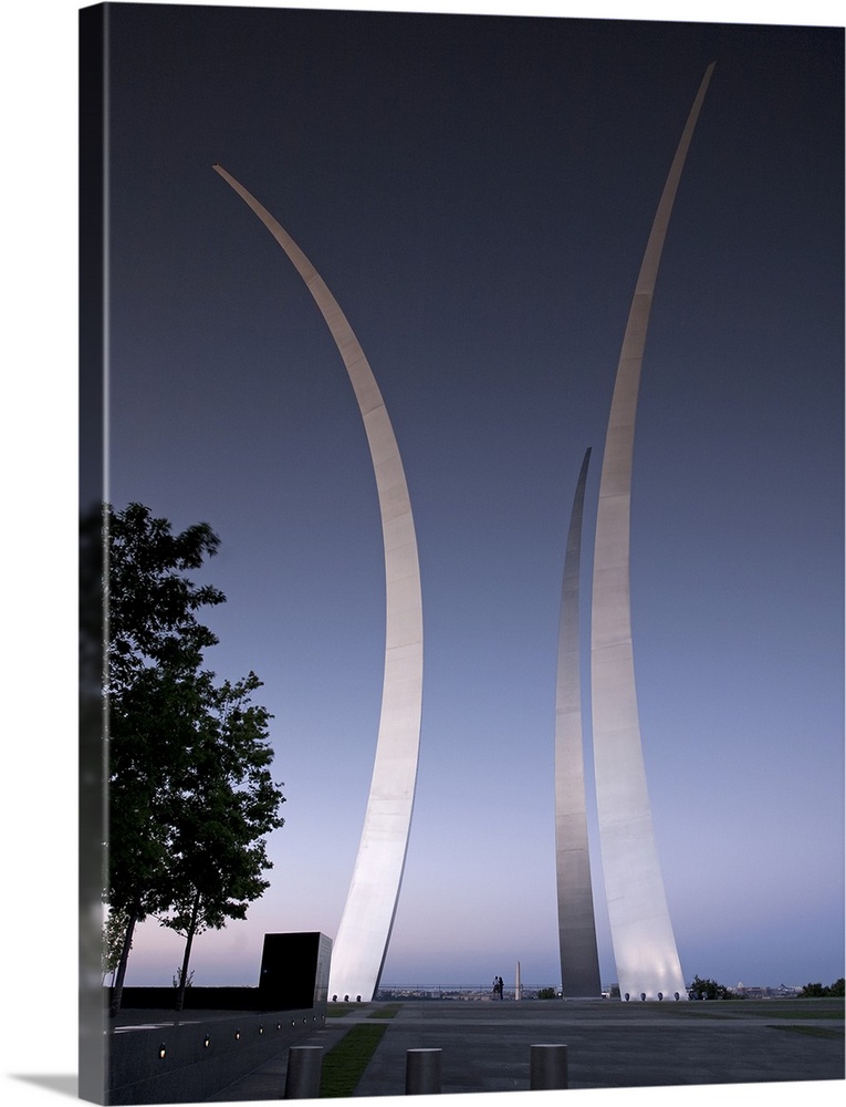 Missing Man Formation sculpture at Air Force Memorial