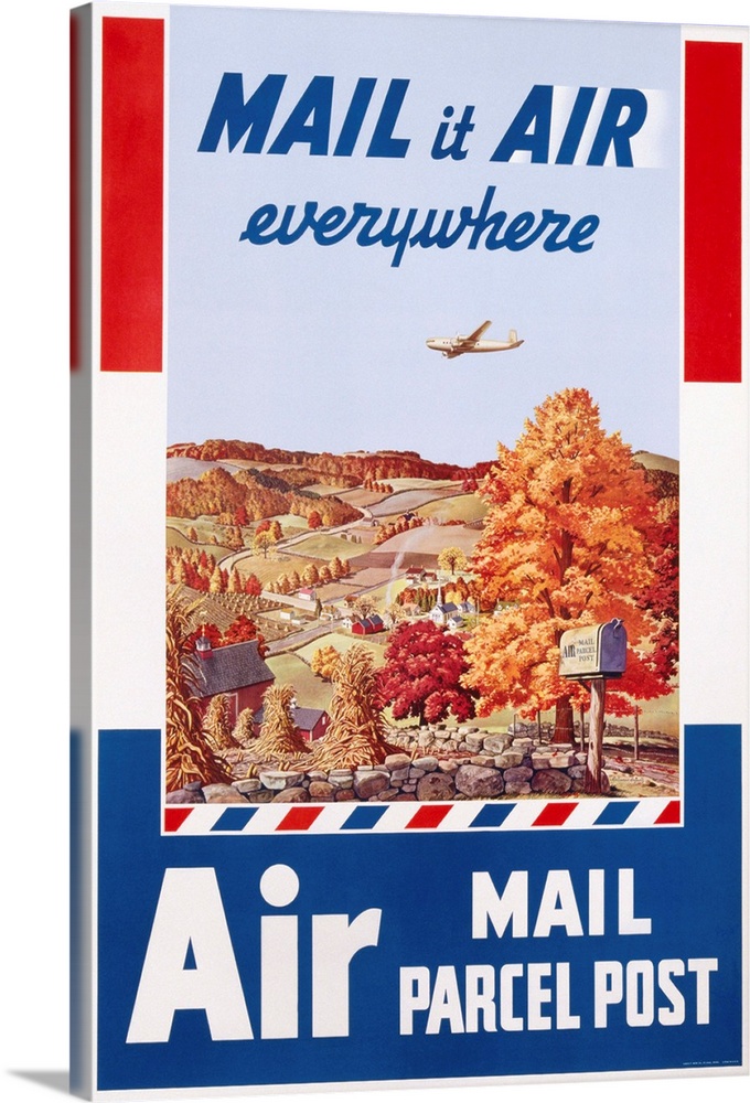 Air Mail Parcel Post Poster By Melbourne Brindle
