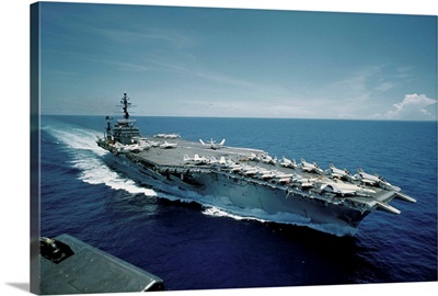 Aircraft Carrier USS Constellation at Sea