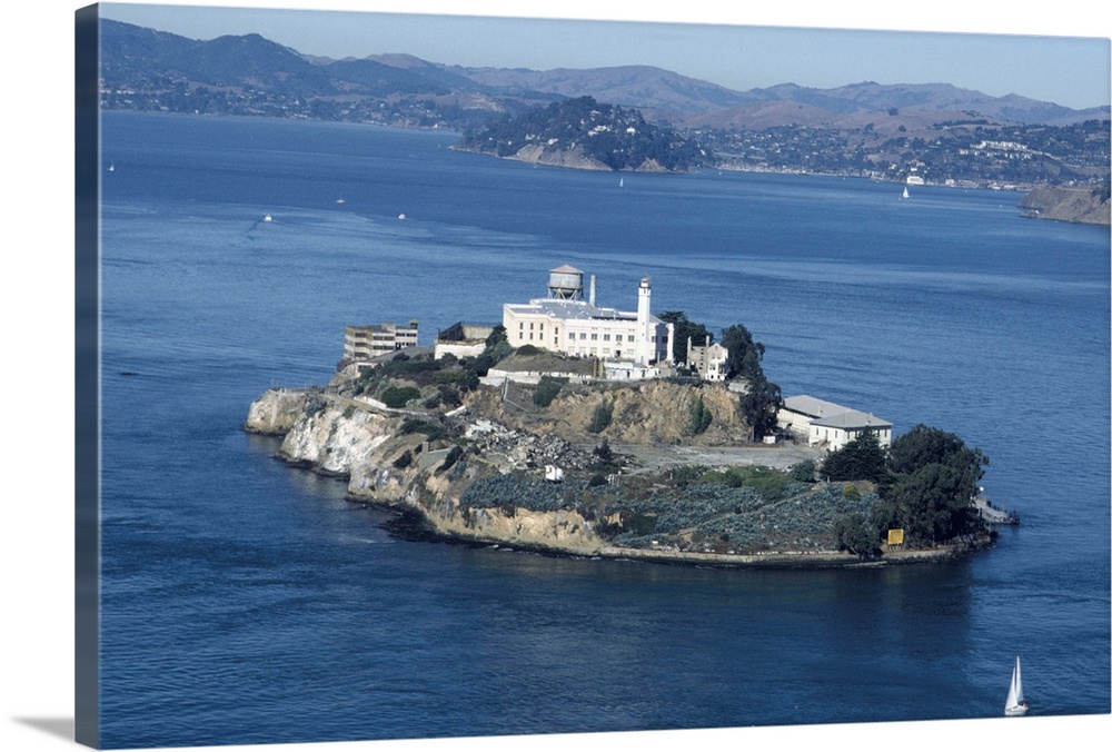 Alcatraz, San Francisco, CA, USA, aerial view