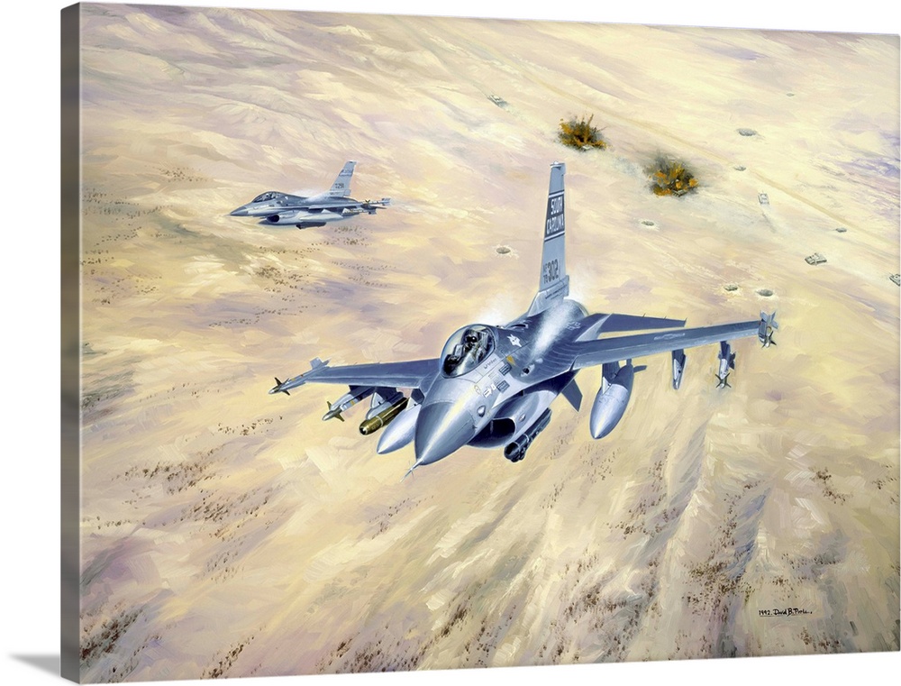 The Swamp Foxes, American F16a fighter jets take out fleeing Iraqi tanks. The Air National Guard in Desert Storm, Iraq and...