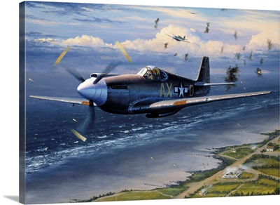 American Planes On Reconnaissance Mission Over Normandy