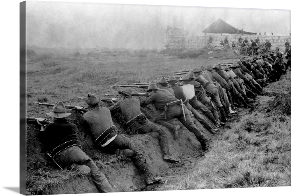 American Soldiers Practicing Shooting During Spanish American War Wall Art Canvas Prints Framed Prints Wall Peels Great Big Canvas