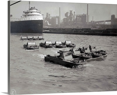 Amphibious Jeeps for Allied Fighters, Dearborn, Michigan