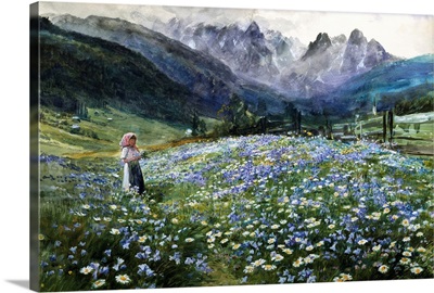 An Alpine Meadow By John Macwhirter